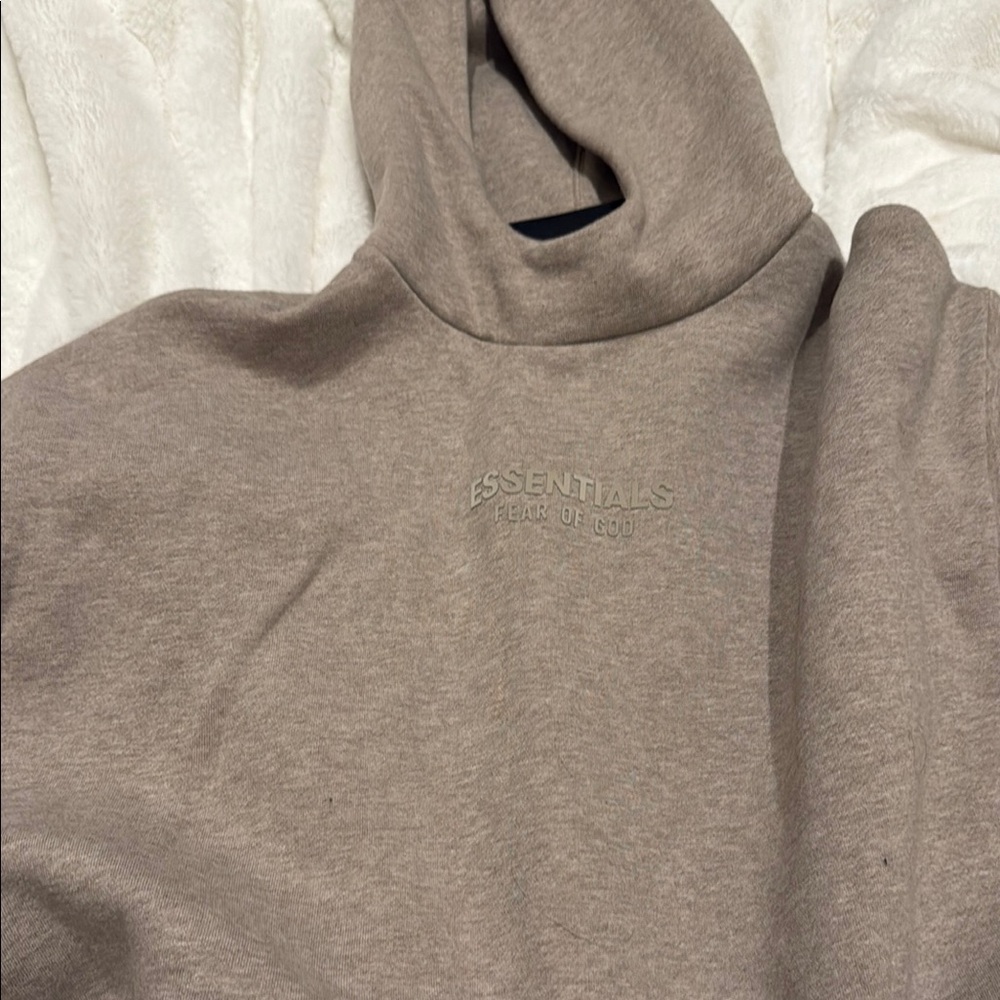 ESSENTIALS KIDS HOODIE 14/16 TAN UNISEX BOYS